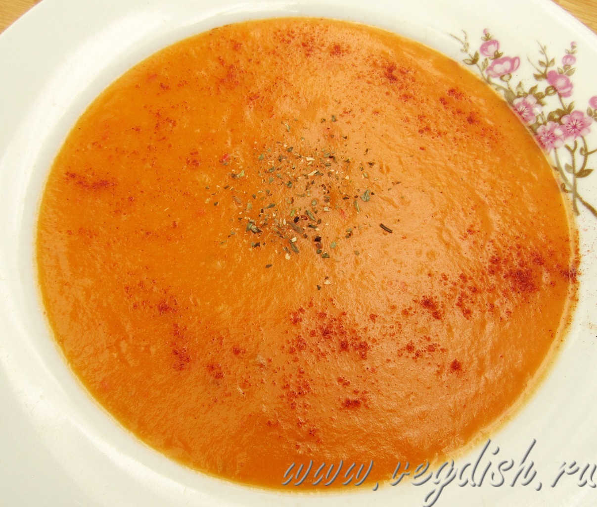 Суп пюре с морковью и сельдереем