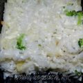 Рисовая запеканка с цветной капустой и брокколи