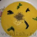 Суп пюре из тыквы, кукурузы и чечевицы